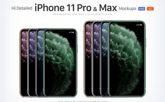 iPhone 11 Pro & Max手机样机模型