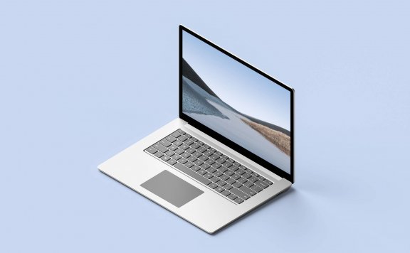 等距微软Surface Laptop 3笔记本电脑样机模型