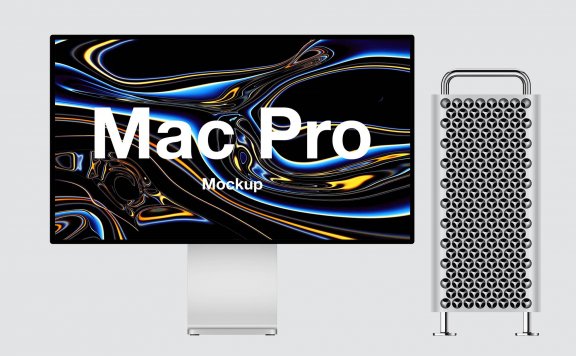 Mac Pro苹果电脑样机模型