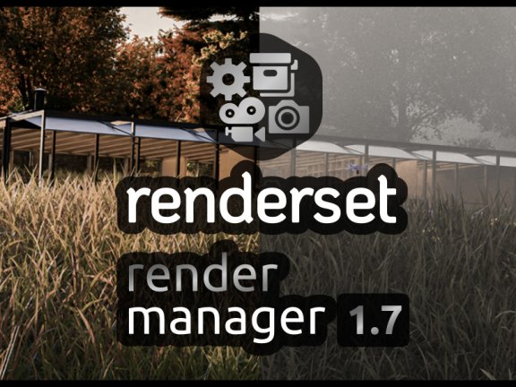 Blender插件-渲染设置储存管理 Render Manager Addon Renderset V1.70